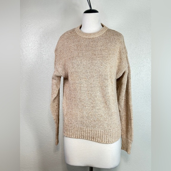 Vintage Sweaters - Vintage Banana Republic oatmeal color sweater Mill Valley California 80’s tag M